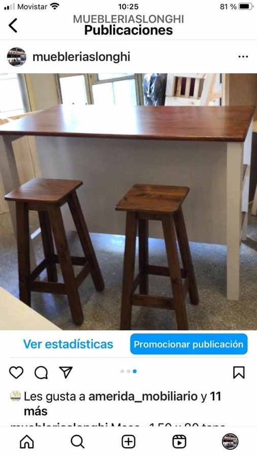 Desayunador modelo 03 de Mueblería Longhi